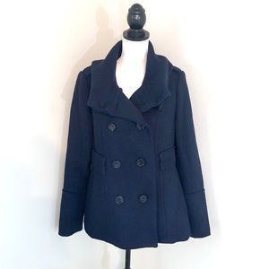 Loft Pea Coat Navy Size Medium